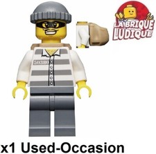 LEGO Figürchen Minifig City Räuber Bandit Prisonnier Maske Bag cty0392 Used Tf