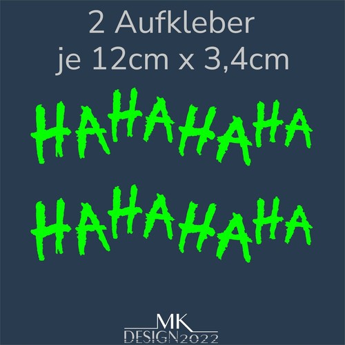 Hahaha joker aufkleber auto - hahaha,