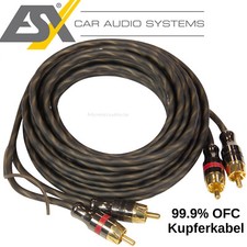 ESX OFC Kupfer Stereo Cinchkabel 5m high end 2-Kanal-Audio-Kabel 500cm DSC5