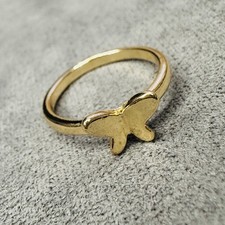 Ring vergoldet Schmetterling
