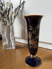 Echt Cobalt Blaue Vase Lindner
