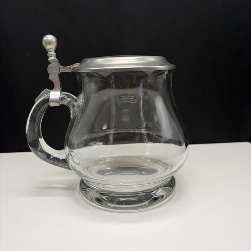 Bierglas mit zinndeckel - bierglas,