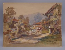 Aquarell Ried bei