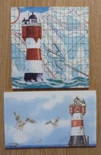 2 x Deko HDF - maritim Sea Strand Anker Düne Möwe Weser Leuchtturm Roter Sand