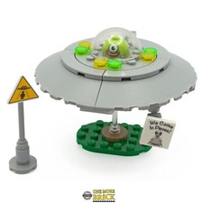 UFO Flying Saucer Alien | Bausatz aus echtem LEGO