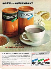 REKLAME WERBUNG 1965 OVOMALTINE Frühstück Kaffee oder Schokolade
