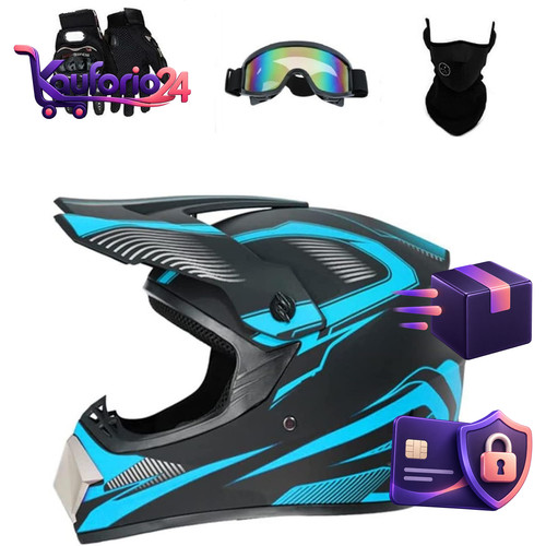 Motocross helm fullface - helm, unisex