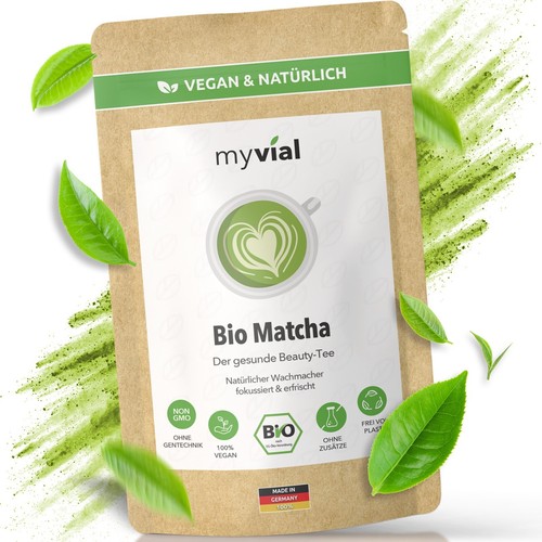 Premium matcha pulver bio - pulver, 100g