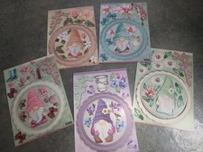 5 Stanzbogen Fensterschmuck Wichtel-fester Karton-Ideen mit Herz