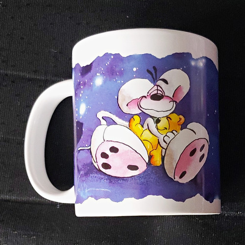 Diddl tasse becher - tasse/becher, blau/weiß