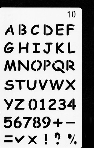 Schablone stencil buchstaben - schablone,