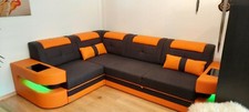 Sofadreams - Stoffsofa Como mit Bettfunktion und USB Anschluss