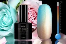 Jolifin UV LED LAVENI Shellac Farbe Thermo Mermaid Lagoon Türkis Mint Gold Top