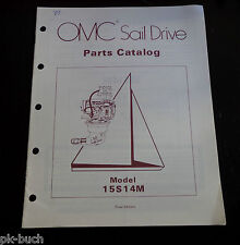 OMC Sail Drives Model 15S14M Parts Catalog 1983