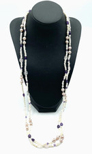 Gemischte Edelstein Kette 925