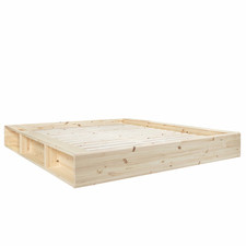 Karup Design Ziggy Bettgestell Doppelbett mit Lattenrost 165x200cm Kiefernholz