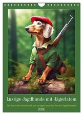 Lustige Jagdhunde mit