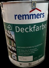 Remmers Deckfarbe 2,5L MHD  verschiedene Farbtöne Holzschutz Deckend Holzfarbe