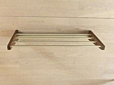 Wandgarderobe Garderobe Hutablage Aluminium Nußbaum Mid century 60er Jahre