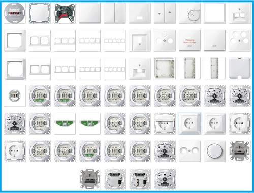 Merten system polarweiß - system,