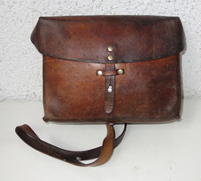 Schweizer Militär  - Kartentasche  - Leder  -  1974  - dickes Leder