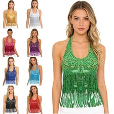 DE Damen Sequins Belly Dance