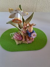 Villeroy & Boch Ostern  Bunny Family  Hasenfamilie mit Narzisse  Ei   Rarität !!