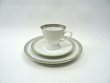 Rosenthal Form 2000 Gala Blau 3-tlg Gedeck Kaffeetasse Untertasse Kuchenteller
