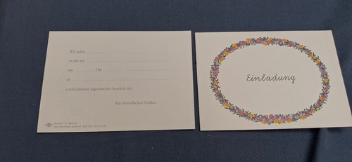Einladung zur jugendweihe - einladung,