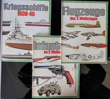 3 x Heyne-Bildpaperback 2. Weltkrieg WW II Infanterie Flugzeuge