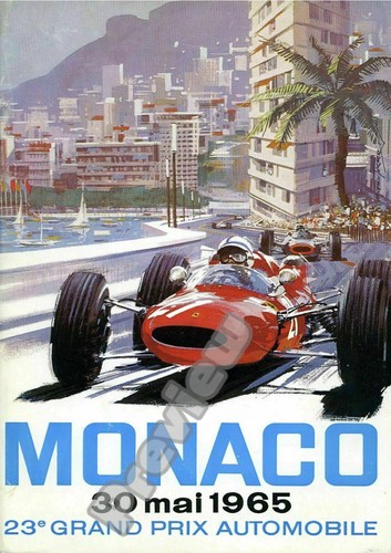 Vintage 1965 monaco grand prix - monaco,