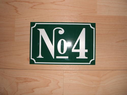 Hausnummer schild kunststoff - hausnummer-schild,