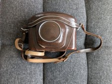 Zeiss Ikon Contaflex Ledertasche - mit Gehäuse als Ersatzteilspender
