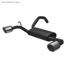 Ulter Duplex Sportauspuff Fiat 500 ABARTH 08- 100mm rund eingerollt