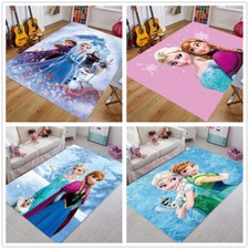 Neu Anna Elsa Prinzessin 3D Teppich Fußmatten Kinderteppich Bodenmatte Türmatte