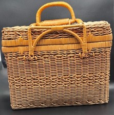 ⚜️ Schöner alter Trachten Weidenkorb mit Deckel - Tasche zur Tracht ⚜️