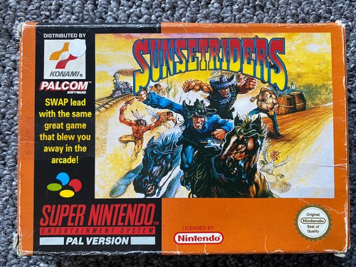 Sunset riders snes ultra rare - riders,