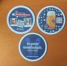 3 Bierdeckel Paulaner München