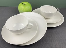 KPM Urbino Weiss 2 Stück Kaffeetasse mit Untertasse und Brotteller