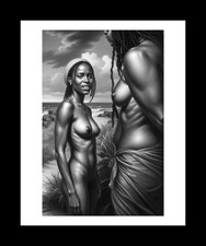 Black white photo print - &,