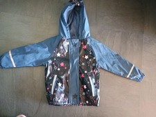 LUPILU Regenjacke gefüttert, Gr.98/104 (2-4 Jahre), blau Sterne 
