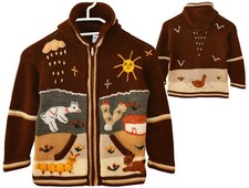 Kinder strickjacke braun - strickjacke,