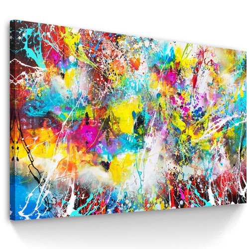 Leinwand bilder bunt abstrakt - bilder,