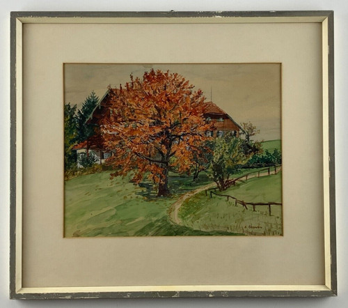 Aquarell signiert greeven - aquarell,