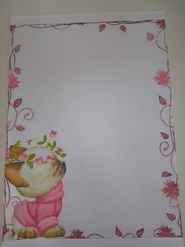 Briefpapier katze blatt - briefpapier, 20