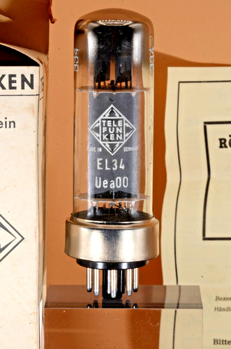 El34 telefunken metal base - el34,