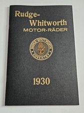 Rudge Whitworth Prospekt 1930 Broschüre Prospekte