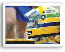 Gerahmtes Foto Ayrton Senna -