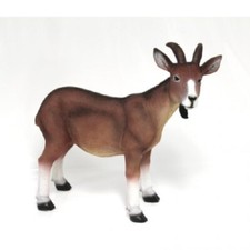 Gartenfigur ziege 46cm braun - 46cm, /