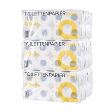 Toilettenpapier, Klopapier, 4-lagig, Zellstoff, 72 Rollen